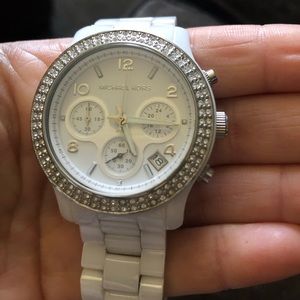 Michael Kors white ceramic watch